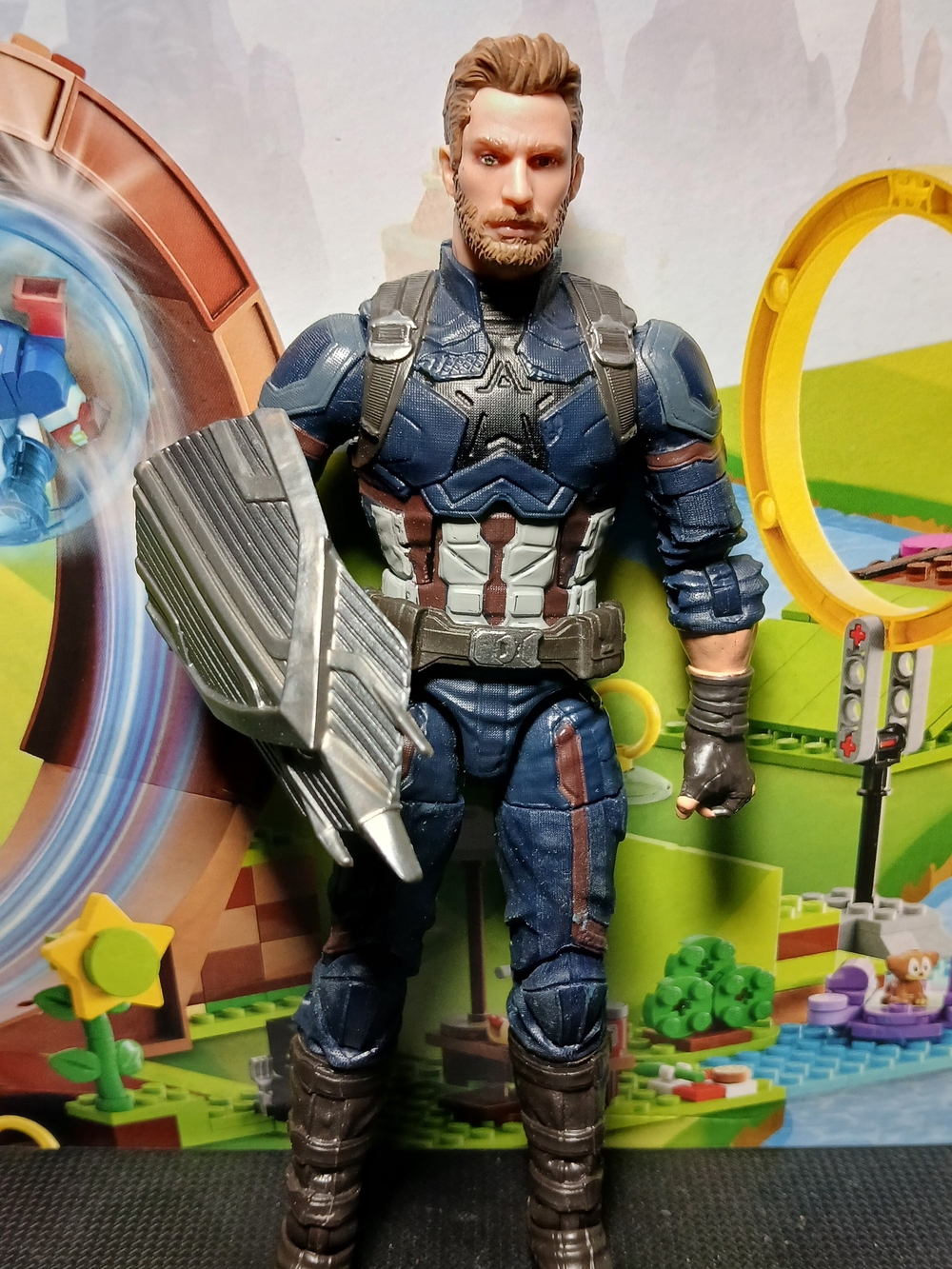 Marvel Legends Captain America Action Hero Figure with Shield - Kids Toys